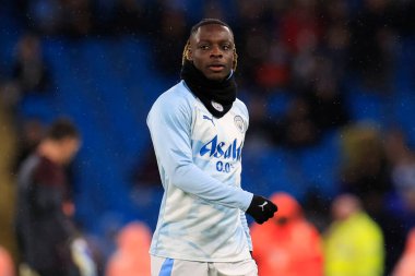 Manchester City 'den Jeremy Doku Premier Lig karşılaşması öncesinde Etihad Stadyumu' nda Manchester City ile Chelsea karşılaşması, 17 Şubat 202