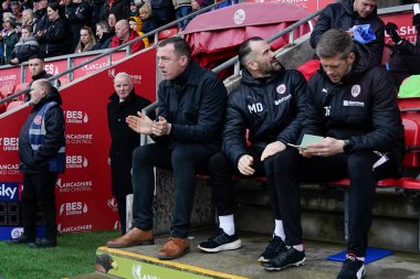 Neill Collins, Sky Bet Ligi 1 maçından önce Barnsley 'nin teknik direktörü Fleetwood Town' a karşı Highbury Stadyumu, Fleetwood, Birleşik Krallık, 17 Şubat 202