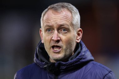 Blackpool teknik direktörü Neil Critchley, 17 Şubat 202 'de İngiltere' de Weston Homes Stadyumu 'nda oynanan 1.