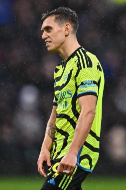 Arsenal 'den Leandro Trossard Premier Lig maçı sırasında Burnley Arsenal' e karşı Turf Moor, Burnley, Birleşik Krallık, 17 Şubat 202