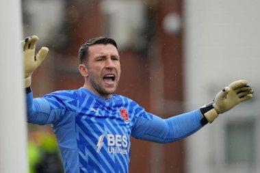 Fleetwood Town 'dan Jay Lynch Gökyüzü İddia Ligi 1 maçında Fleetwood Town, Barnsley' e karşı Highbury Stadyumu, Fleetwood, Birleşik Krallık, 17 Şubat 202