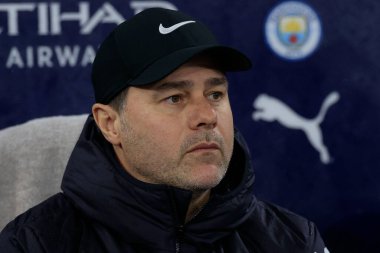 Chelsea teknik direktörü Mauricio Pochettino Premier Lig maçı için Manchester City ile Chelsea maçına 17 Şubat 202 'de Etihad Stadyumu' nda çıkıyor.