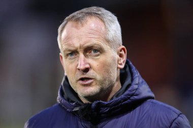 Blackpool teknik direktörü Neil Critchley, 17 Şubat 202 'de İngiltere' de Weston Homes Stadyumu 'nda oynanan 1.