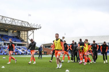 Blackpool oyuncuları, 17 Şubat 202 'de İngiltere, Peterborough' daki Weston Homes Stadyumu 'nda oynanan 1.
