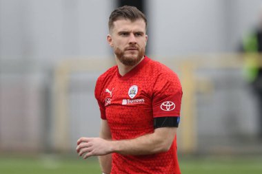 Barnsley 'den Nicky Cadden 17 Şubat 202' de İngiltere 'nin Highbury Stadyumu' nda oynanan Sky Bet 1 maçında ısınma turunda Fleetwood Town ile Barnsley karşılaşacak.