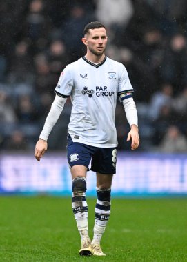 Preston North End 'den Alan Browne, 17 Şubat 202' de Preston North End - Blackburn Rovers maçında...