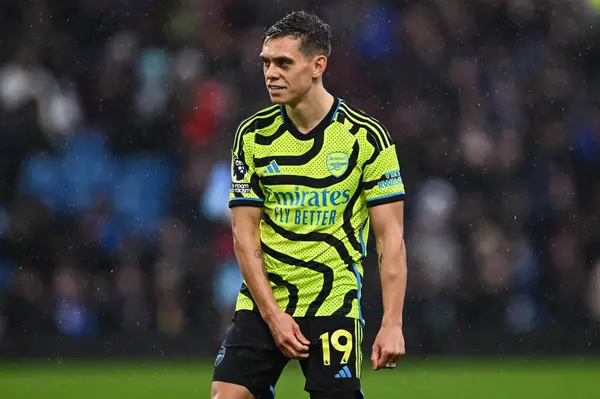 Stock image Leandro Trossard of Arsenal during the Premier League match Burnley vs Arsenal at Turf Moor, Burnley, United Kingdom, 17th February 202