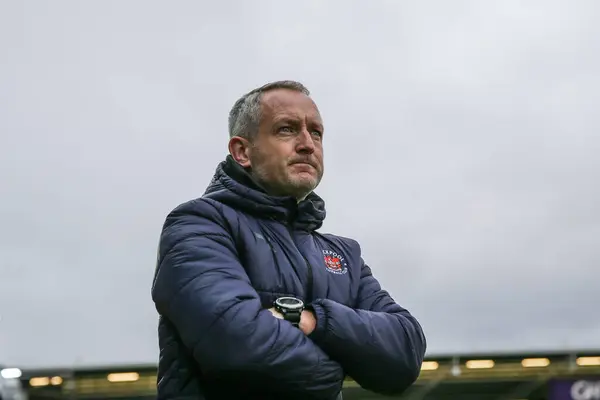 Neil Critchley Manager Blackpool Sky Bet League Match Peterborough United — Stock Photo, Image