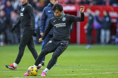 Brighton & Hove Albion takımından Kaoru Mitoma Premier Lig karşılaşmasında Sheffield United, Brighton ve Hove Albion 'a karşı 18 Şubat 202' de Bramall Lane, Sheffield, İngiltere 'de oynandı.