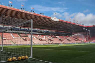 18 Şubat 202 'de Bramall Lane, Sheffield, İngiltere' de Sheffield United ve Hove Albion 'a karşı oynanan Premier Lig maçında DSM Çatı Sahası' nda genel bir görüş.