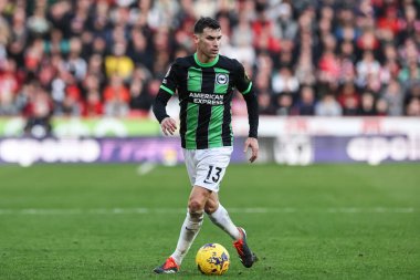 Brighton & Hove Albion takımından Pascal Gro Premier League maçında Sheffield United ve Hove Albion 'a karşı Bramall Lane, Sheffield, İngiltere' de 18 Şubat 2024