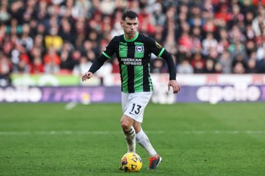 Brighton & Hove Albion takımından Pascal Gro Premier League maçında Sheffield United ve Hove Albion 'a karşı Bramall Lane, Sheffield, İngiltere' de 18 Şubat 2024