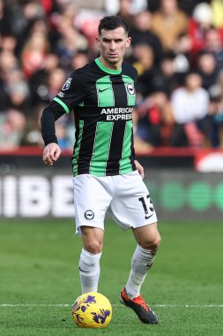 Brighton & Hove Albion takımından Pascal Gro Premier League maçında Sheffield United ve Hove Albion 'a karşı Bramall Lane, Sheffield, İngiltere' de 18 Şubat 2024