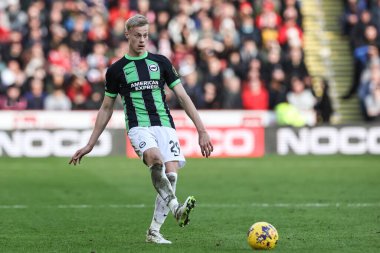 Brighton & Hove Albion takımından Jan Paul van Hecke, 18 Şubat 202 'de Bramall Lane, Sheffield, İngiltere' de oynanan Premier League maçında Sheffield United ve Hove Albion 'a karşı oynamıştır.