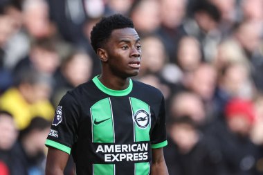 Brighton & Hove Albion takımından Simon Adingra 18 Şubat 202 'de Bramall Lane, Sheffield, İngiltere' de Sheffield United ve Hove Albion maçında