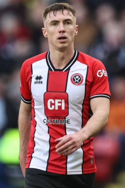 Sheffield United 'tan Ben Osborn Premier Lig karşılaşmasında Sheffield United ve Hove Albion Bramall Lane, Sheffield, İngiltere' de 18 Şubat 202 'de karşı karşıya geldi.