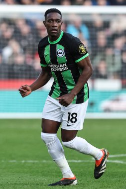 Brighton & Hove Albion takımından Danny Welbeck 18 Şubat 202 'de Bramall Lane, Sheffield, İngiltere' de Sheffield United ve Hove Albion maçında