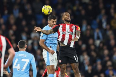 Manchester City 'den Rodri ve Brentford' dan Ivan Toney Premier Lig karşılaşmasında Manchester City ile Brentford arasında 20 Şubat 202 'de Etihad Stadyumu' nda top mücadelesi verdi.
