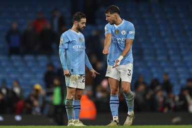 Manchester City 'den Rben Dias, Manchester City' nin 20 Şubat 2024 'te Etihad Stadyumu' nda oynanan Premier League maçında Manchester City 'nin Brentford' a karşı kazandığı 1-0 'lık galibiyet sonrasında Manchester City' den Bernardo Silva 'ya konuştu.