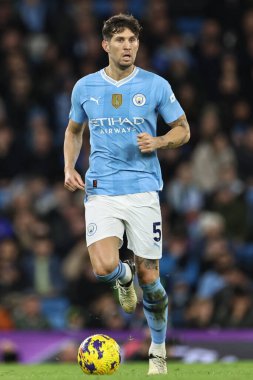 Manchester City ile Brentford arasındaki Premier League maçı sırasında Manchester City 'den John Stones 20 Şubat 202' de Etihad Stadyumu 'nda karşılaşmıştır.