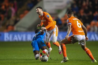 Peterborough United takımından Jeando Fuchs, Bristol Street Motors yarı final karşılaşmasında Blackpool 'a karşı Peterborough United' ı 20 Şubat 202 'de Bloomfield Road, Blackpool' da yendi.