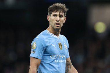 Manchester City ile Brentford arasındaki Premier League maçı sırasında Manchester City 'den John Stones 20 Şubat 202' de Etihad Stadyumu 'nda karşılaşmıştır.
