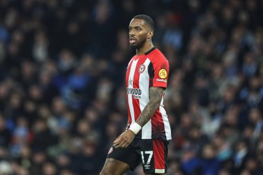 Brentford 'dan Ivan Toney Premier League maçı sırasında Manchester City ile Brentford arasında Etihad Stadyumu, Manchester, İngiltere, 20 Şubat 202