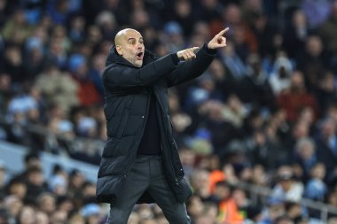 Manchester City 'nin teknik direktörü Manchester City' nin 20 Şubat 202 'de Etihad Stadyumu' nda Brentford 'a karşı oynadığı Premier League maçında tepki gösterdi.