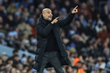 Manchester City 'nin teknik direktörü Manchester City' nin 20 Şubat 202 'de Etihad Stadyumu' nda Brentford 'a karşı oynadığı Premier League maçında tepki gösterdi.