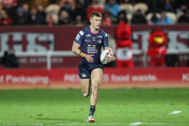 Leeds Rhinos takımından Ash Handley, 22 Şubat 202 'de İngiltere' nin Hull kenti Kingston 'da oynanan Sewell Group Craven Park' ta oynanan Betfred Süper Lig 2.