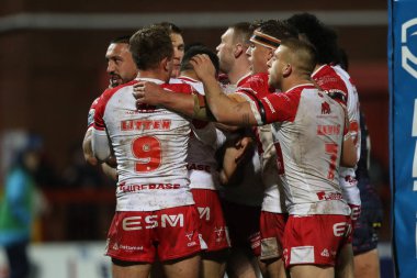 Hull KR 'dan Sauaso Sue, 22 Şubat 202' de İngiltere 'nin Hull kenti Kingston' da oynanan Sewell Group Craven Park 'ta oynanan Betfred Süper Lig 2.
