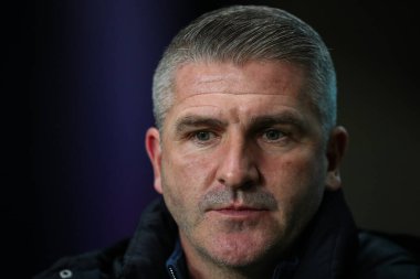 Ryan Lowe, Preston North End Sky Bet Şampiyonası maçında Coventry City, Preston North End 'e karşı Coventry Building Society Arena, Coventry, İngiltere, 23 Şubat 202
