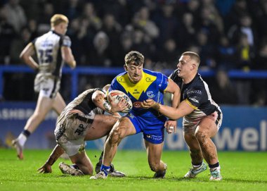 Warrington Wolves 'tan Matty Ashton, 23 Şubat 202' de İngiltere 'nin Warrington kentinde oynanan Betfred Süper Lig karşılaşmasında Warrington Wolves vs Hull FC ile karşı karşıya geldi.