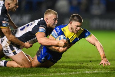 Warrington Wolves 'tan Danny Walker, 23 Şubat 202' de Warrington Jones Stadyumu 'nda oynanan Warrington Wolves vs Hull FC maçında, Betfred Süper Lig' in ikinci raunduna çıkıyor.
