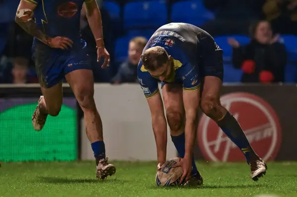 James Harrison Warrington Wolves Goes Tryduring Betfred Super League Match — Stock Photo, Image