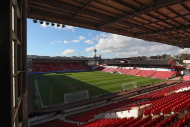 Oakwell 'in Sky Bet Ligi 1 maçı sırasında Oakwell, Barnsley - Derby County maçı genel görünümü, 24 Şubat 202