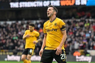 Wolverhampton Wanderers takımından Pablo Sarabia 25 Şubat 202 'de Molineux, Wolverhampton' da oynanan Premier League maçında Wolverhampton Wanderers - Sheffield United maçında tepki gösterdi.