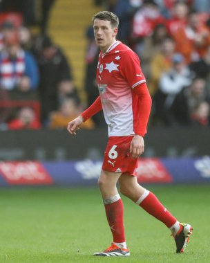 Barnsley 'li Mal de Gevigney Sky Bet Ligi 1 maçı sırasında Barnsley - Derby County maçı, Oakwell, Barnsley, Birleşik Krallık, 24 Şubat 202 