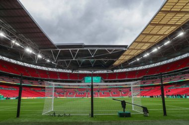 25 Şubat 202 'de Wembley Stadyumu' nda oynanan Carabao Kupası final maçı sırasında Wembley Ulusal Stadyumu 'nun genel bir görüntüsü.