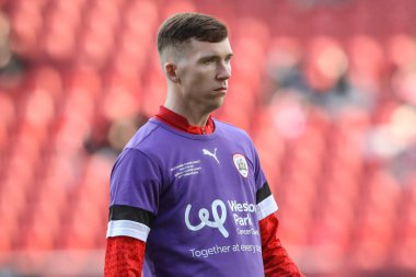 24 Şubat 202 'de İngiltere' nin Oakwell kentinde oynanan Sky Bet Ligi 1 maçında Barnsley - Derby County maçında Barnsley maçında Barnsley 'li Conor Grant