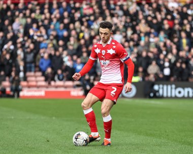 Barnsley 'den Jordan Williams 24 Şubat 202' de İngiltere 'nin Oakwell kentinde oynanan Sky Bet 1 karşılaşmasında Barnsley ile Derby County karşı karşıya.