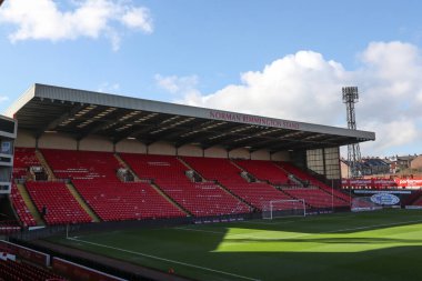 Oakwell 'in Sky Bet Ligi 1 maçı sırasında Oakwell, Barnsley - Derby County maçı genel görünümü, 24 Şubat 202
