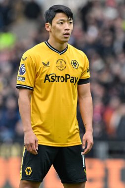 Wolverhampton Wanderers 'dan Hwang Hee-Chan Premier League maçında Wolverhampton Wanderers, Sheffield United' a karşı Molineux, Wolverhampton, Birleşik Krallık, 25 Şubat 202