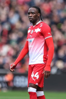 Barnsley 'den Devante Cole, Sky Bet Ligi 1 maçında Barnsley - Derby County maçı sırasında Oakwell, Barnsley, İngiltere' de, 24 Şubat 202