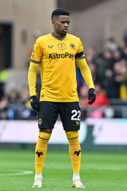 Wolverhampton Wanderers 'dan Nlson Semedo Premier League maçında Wolverhampton Wanderers, Sheffield United' a karşı Molineux, Wolverhampton, Birleşik Krallık, 25 Şubat 202 