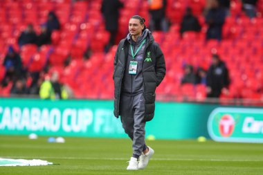 Liverpool 'dan Darwin Nez, 25 Şubat 202' de Wembley Stadyumu 'nda oynanan Carabao Kupası Finali' nde Chelsea-Liverpool maçına geldi. 