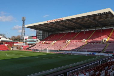 Oakwell 'in Sky Bet Ligi 1 maçı sırasında Oakwell, Barnsley - Derby County maçı genel görünümü, 24 Şubat 202