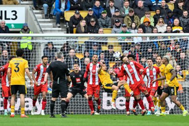 Sheffield United 'dan Oliver Norwood Premier League maçında Wolverhampton Wanderers - Sheffield United maçında Molineux, Wolverhampton, Birleşik Krallık' ta 25 Şubat 202 'de açık farkla önde gidiyor.