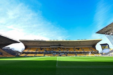 Molineux 'nun Premier Lig maçındaki genel görüşü Wolverhampton Wanderers - Sheffield United - Molineux, Wolverhampton, Birleşik Krallık, 25 Şubat 202