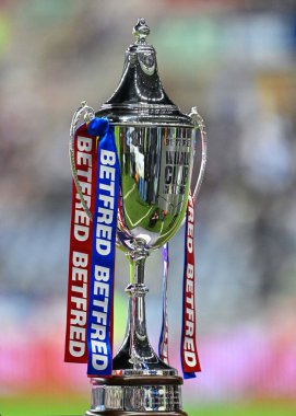 Dünya Kulüpler Kupası karşılaşması öncesinde, Wigan Warriors - Penrith Panthers maçında Wigan, Wigan, Birleşik Krallık 'ta 24 Şubat 202 tarihinde oynanan Dünya Kulüpler Kupası karşılaşmasında